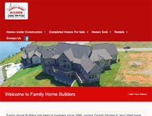 Tablet Screenshot of family-homebuilders.com